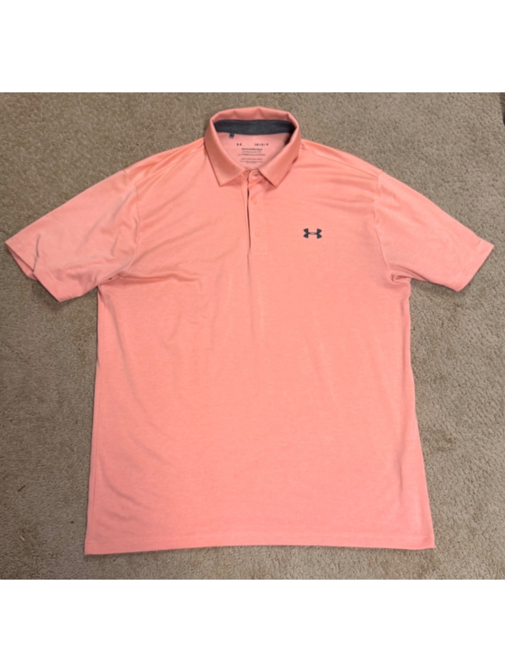 Under Armour Men’s Playoff Polo Coral Heather Large